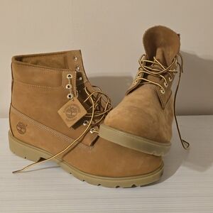 Timberland Boots Mens 13 Tan Wheat Nubuck Premium Waterproof Hi